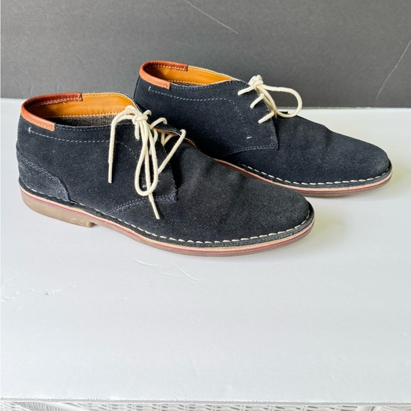 Kenneth Cole Suede Navy Chukka Boots Men’s 7.5 Navy - Picture 7 of 9